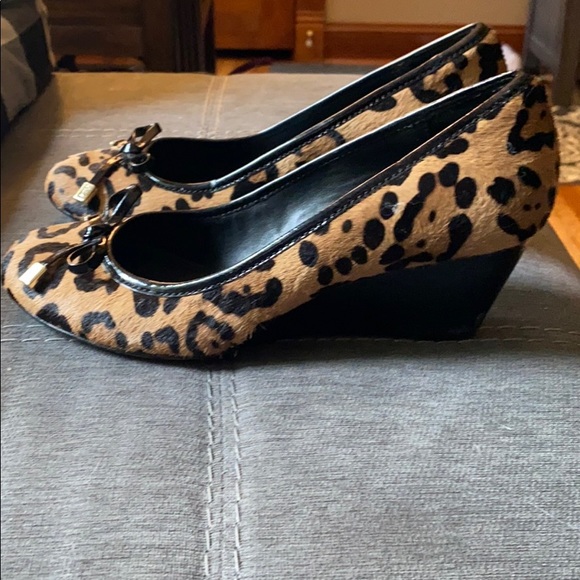 Coach Ocelot Kitten Wedges - Picture 2 of 4